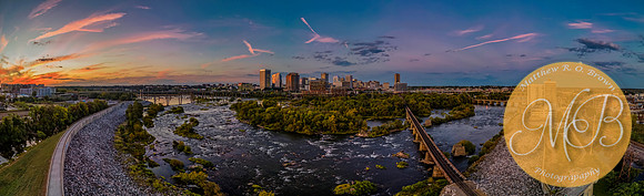 PANO0001-6-Pano-Richmond, Virginia, Panoramic Image with James River and the City of Richmond and the Floodwall, arial photography-0004