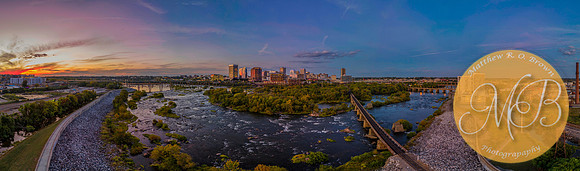PANO0021-10-Pano-Richmond, Virginia, Panoramic Image with James River and the City of Richmond and the Floodwall, arial photography-0005