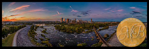 PANO0001-6-Pano-Richmond, Virginia, Panoramic Image with James River and the City of Richmond and the Floodwall, arial photography-0001